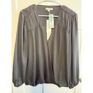 NWT black Nine Britton Black top with silver highlights from Stitch Fix size 1X
